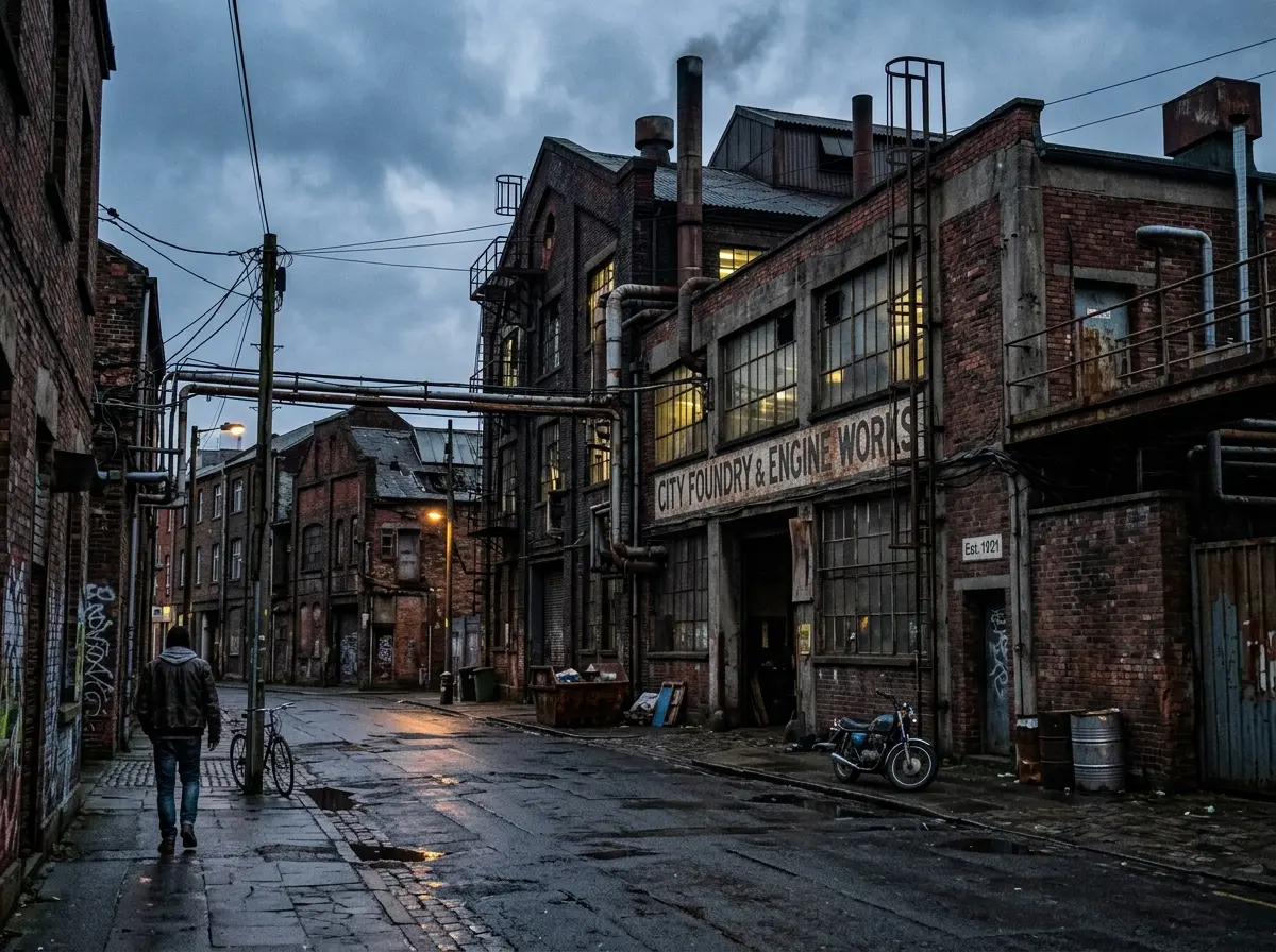 Student photograph of a grunge street scene