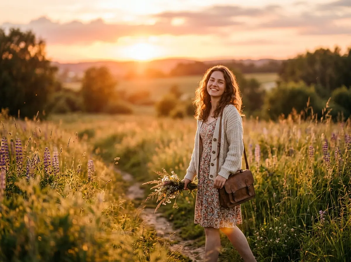 A golden hour portrait session